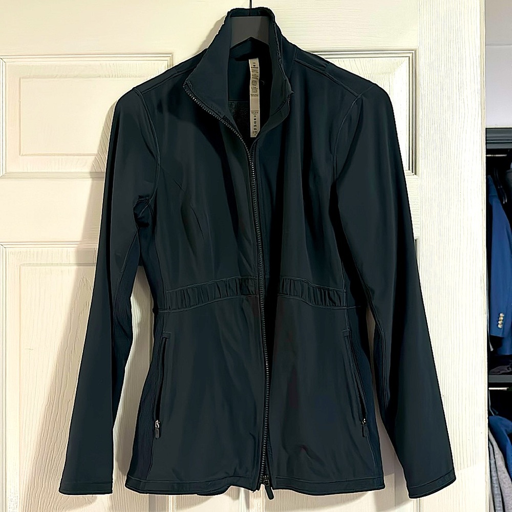 Lululemon Ladies Full Zip Jacket Dark Teal Size 10